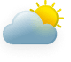 Cloud and sun logo